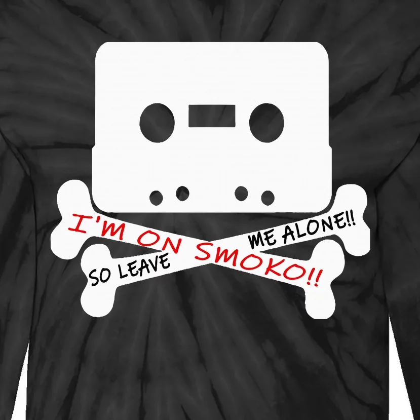 Im On Smoko Leave Me Alone Cassette Tape Tie-Dye Long Sleeve Shirt