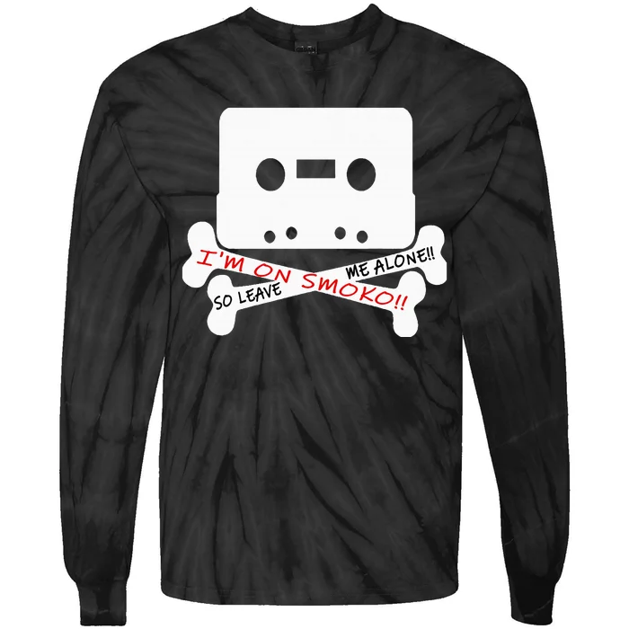 Im On Smoko Leave Me Alone Cassette Tape Tie-Dye Long Sleeve Shirt