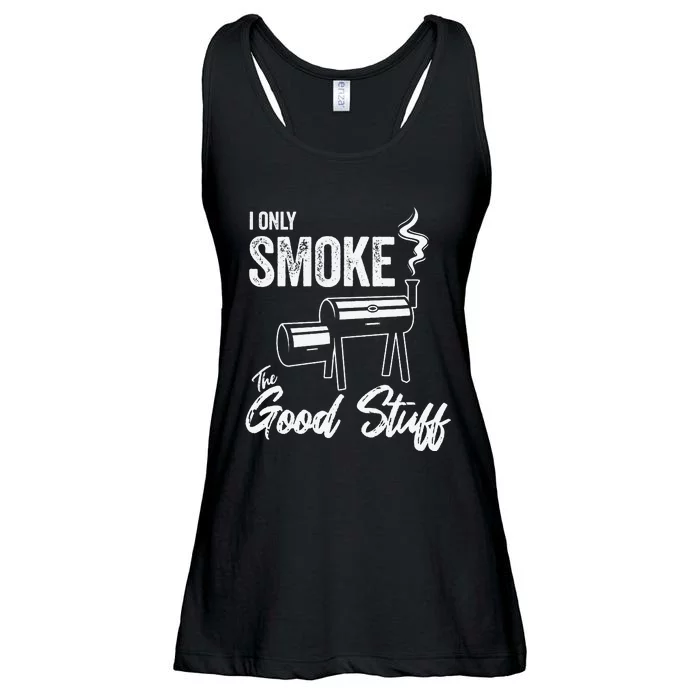 I Only Smoke The Good Stuff Funny BBQ Design For Dad Ladies Essential Flowy Tank