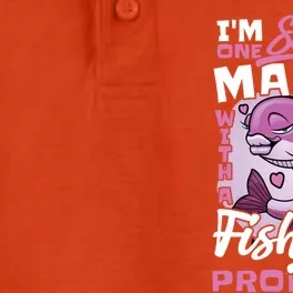 I'm One Sassy Mama With A Fishing Problem Fishing Mom Gift Dry Zone Grid Performance Polo