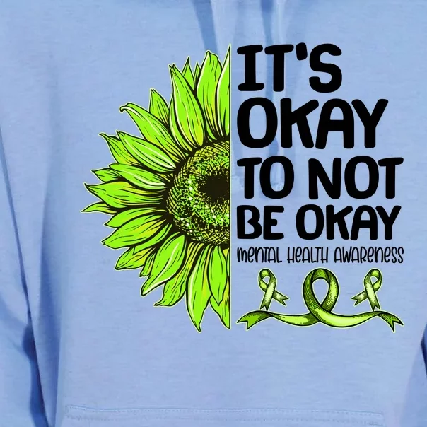 It's Okay To Not Be Okay Mental Health Awareness Unisex Surf Hoodie