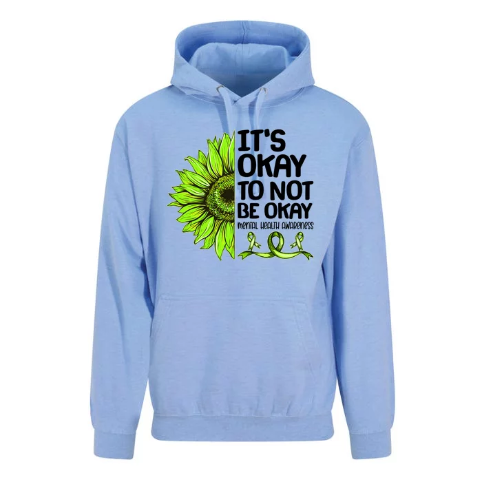 It's Okay To Not Be Okay Mental Health Awareness Unisex Surf Hoodie