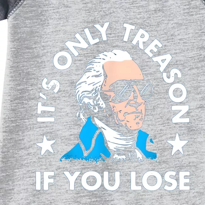 ItS Only Treason If You Lose Funny 4th Of July Infant Baby Jersey Bodysuit