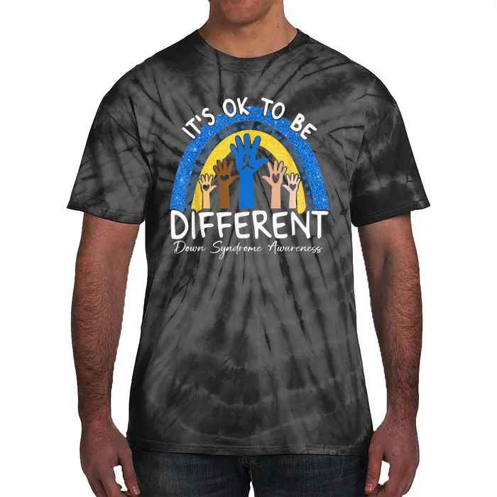 It's Ok To Be Different Down Syndrome Awareness Tie-Dye T-Shirt