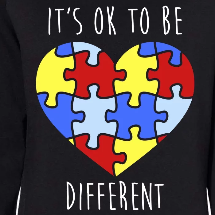 Its Ok To Be Different Autism Awareness Womens California Wash Sweatshirt