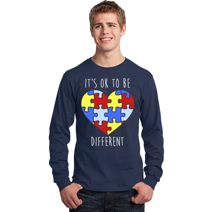 Its Ok To Be Different Autism Awareness Long Sleeve Shirt