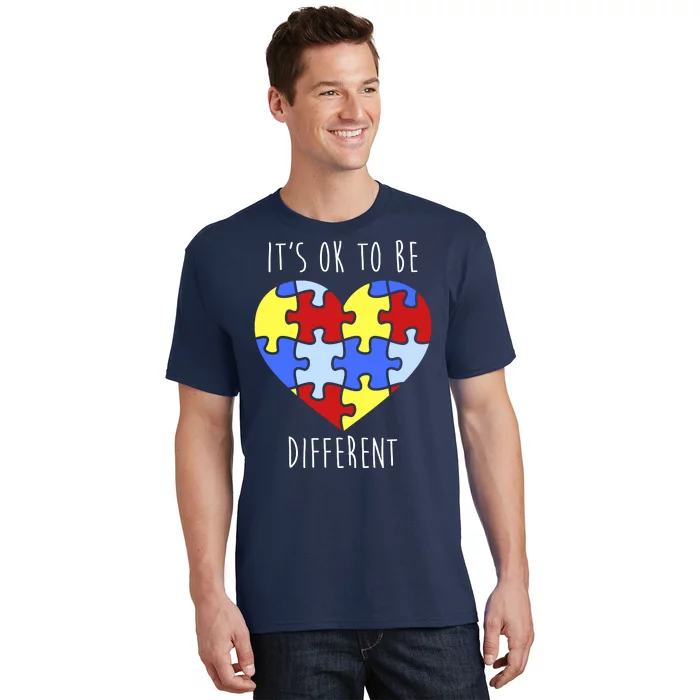 Its Ok To Be Different Autism Awareness T-Shirt