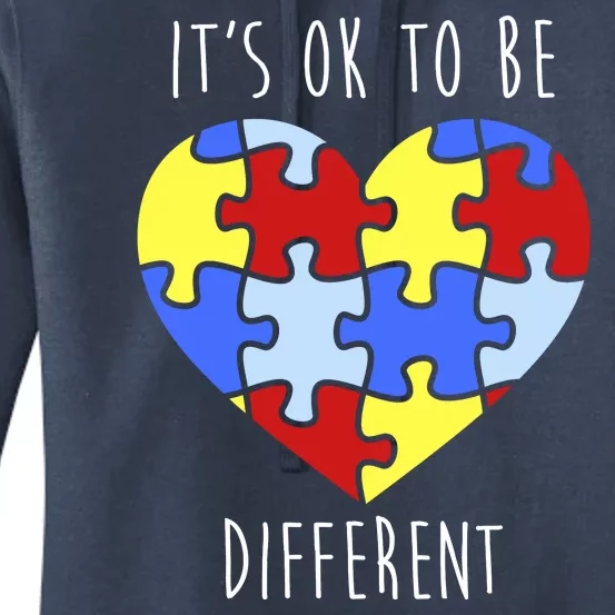 Its Ok To Be Different Autism Awareness Women's Pullover Hoodie