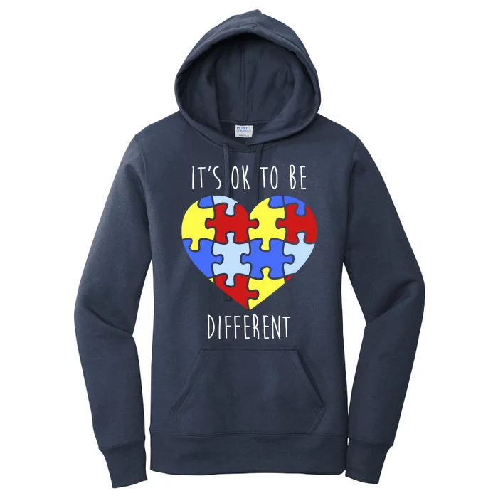 Its Ok To Be Different Autism Awareness Women's Pullover Hoodie