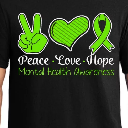 Its Okay To Not Be Okay Mental Health Awareness Ribbon Pajama Set