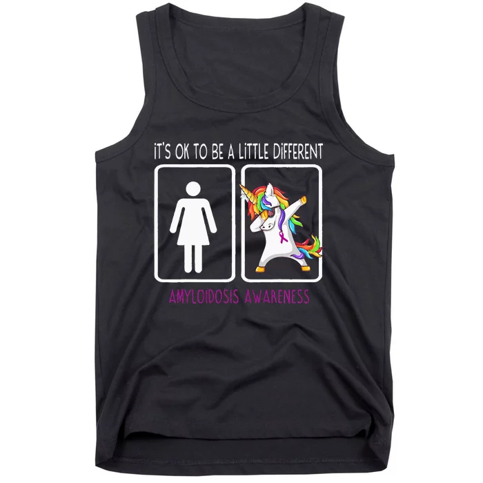 It's Ok To Be A Little Different Amyloidosis Awareness Tank Top