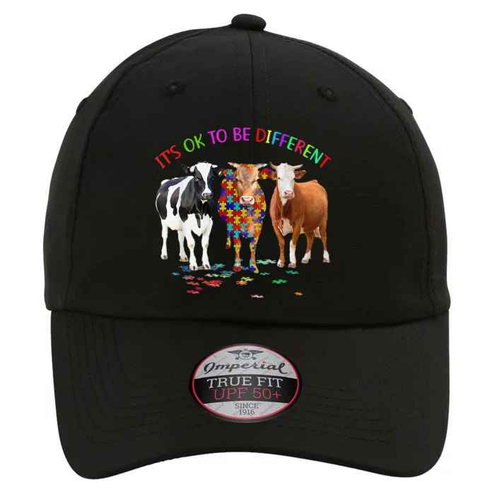 its ok to be different cow autism awareness The Original Performance Cap