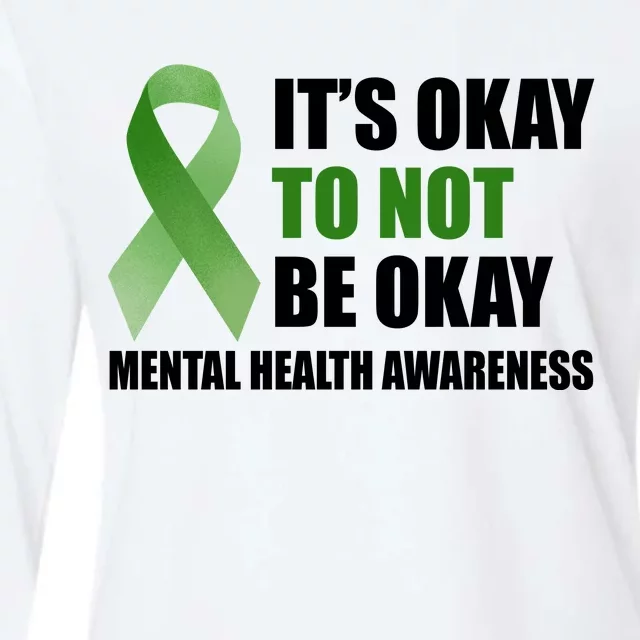 It's Okay To Not Be Okay Mental Health Awareness Ribbon Womens Cotton Relaxed Long Sleeve T-Shirt