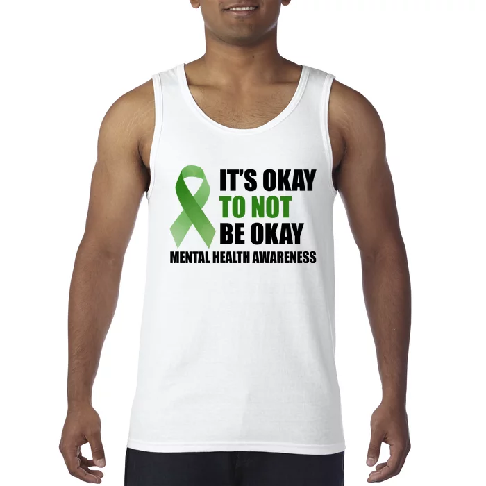 It's Okay To Not Be Okay Mental Health Awareness Ribbon Tank Top