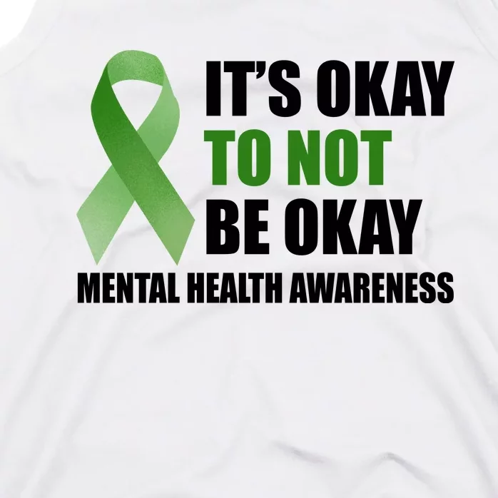 It's Okay To Not Be Okay Mental Health Awareness Ribbon Tank Top