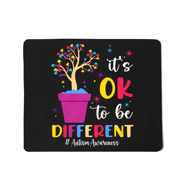 Its Ok To Be Different Plant Pot Autism Awareness Tree Autism Awareness Gifts Mousepad