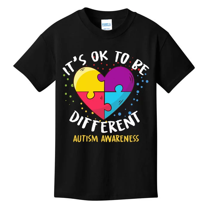 It's Ok To Be Different Autism Awareness Kids T-Shirt