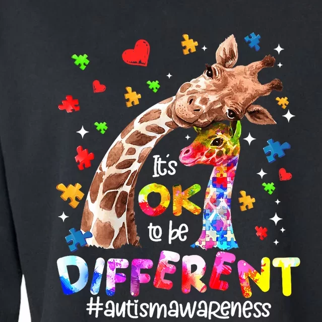 Its Ok To Be Different Autism Mom Mama MotherS Day 2024 Cropped Pullover Crew