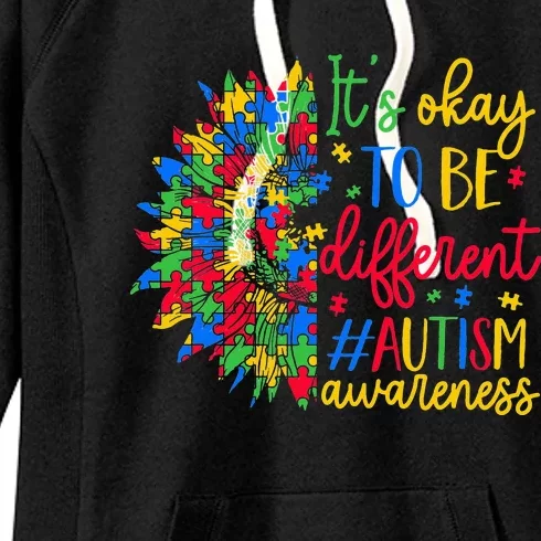 It'S Okay To Be Different Autism Awareness & Support Women's Fleece Hoodie