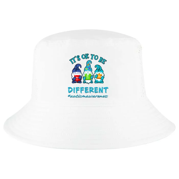 It's Ok To Be Different Autism Awareness Gnomes Cool Comfort Performance Bucket Hat