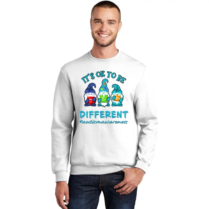 It's Ok To Be Different Autism Awareness Gnomes Sweatshirt