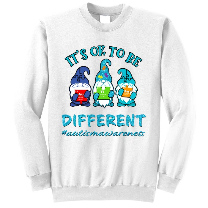 It's Ok To Be Different Autism Awareness Gnomes Sweatshirt