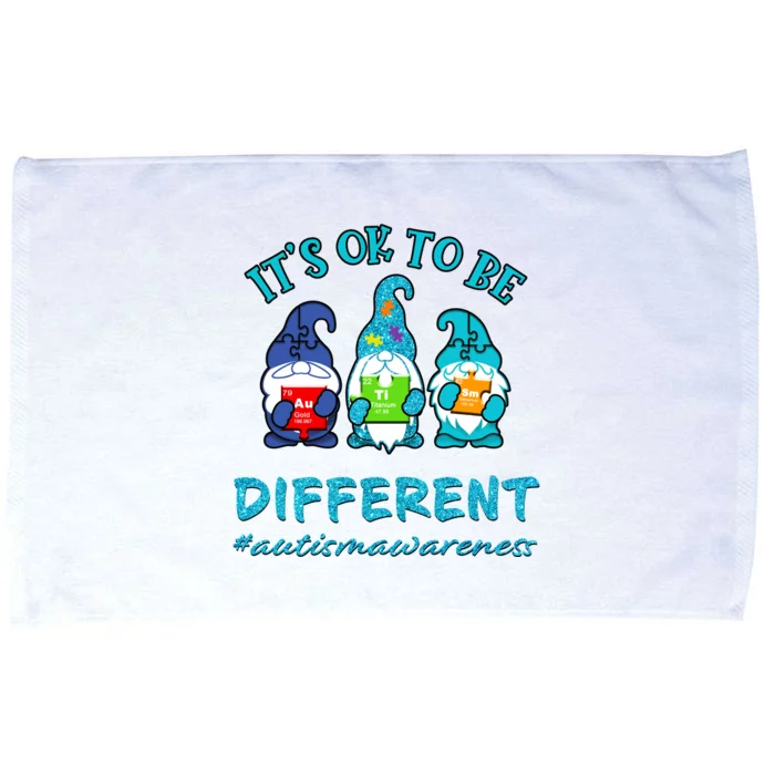 It's Ok To Be Different Autism Awareness Gnomes Microfiber Hand Towel