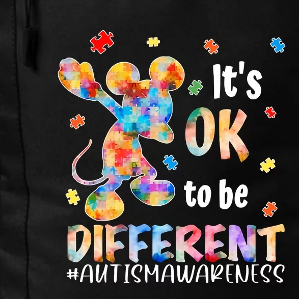 It's Ok To Be Different Autism Awareness Support Trending Gift Idea Daily Commute Backpack