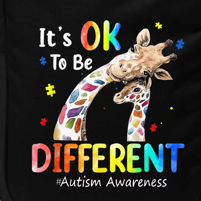 It's Ok To Be Different Autism Awareness Wo Kid Shirt Impact Tech Backpack