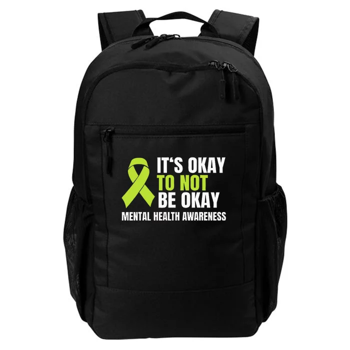 Its Okay To Not Be Okay Mental Health Ribbon Daily Commute Backpack