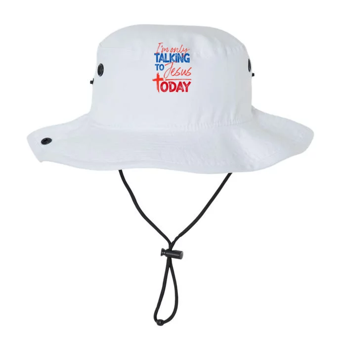 IM Only Talking To Jesus Today Faith Bible Legacy Cool Fit Booney Bucket Hat