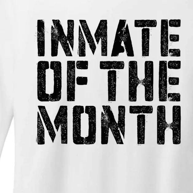 Inmate Of The Month Prisoner Costume Womens CVC Long Sleeve Shirt