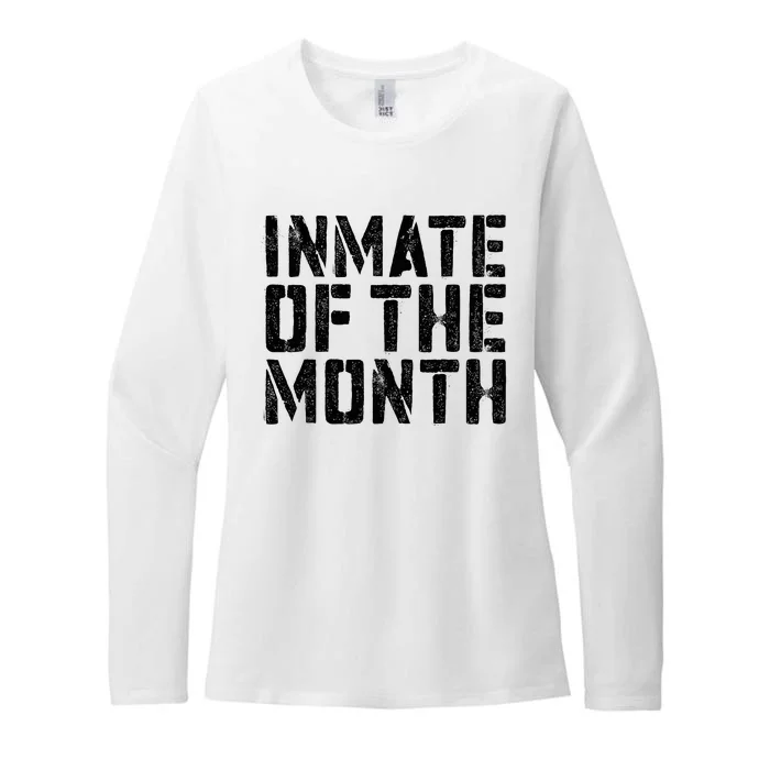 Inmate Of The Month Prisoner Costume Womens CVC Long Sleeve Shirt