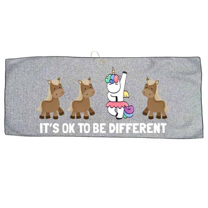 ItS Ok To Be Different Autism Awareness Unicorn Gift Large Microfiber Waffle Golf Towel