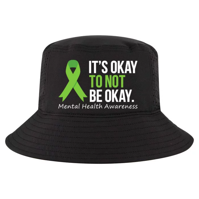 Its Okay To Not Be Okay Mental Health Awareness Ribbon Cool Comfort Performance Bucket Hat