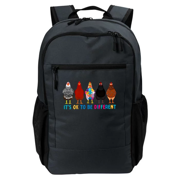 ItS Ok To Be Different Cute Chicken Autism Awareness Month Cool Gift Daily Commute Backpack