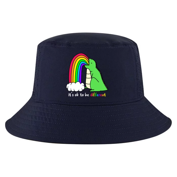 It's Ok To Be Different Autism Awareness Dinosaur Cool Comfort Performance Bucket Hat