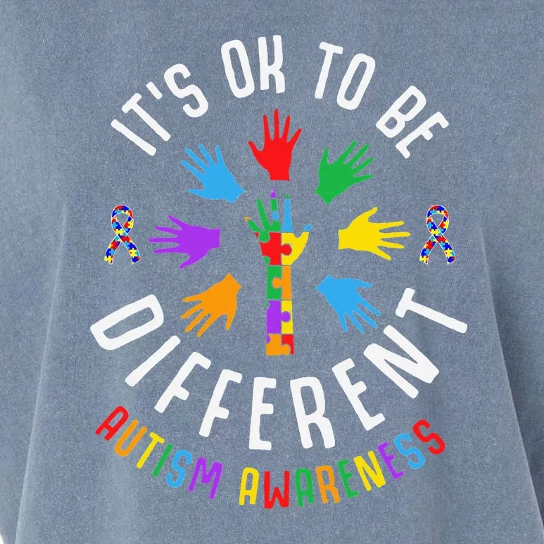 It's Okay To Be Different Autism Awareness Garment-Dyed Women's Muscle Tee