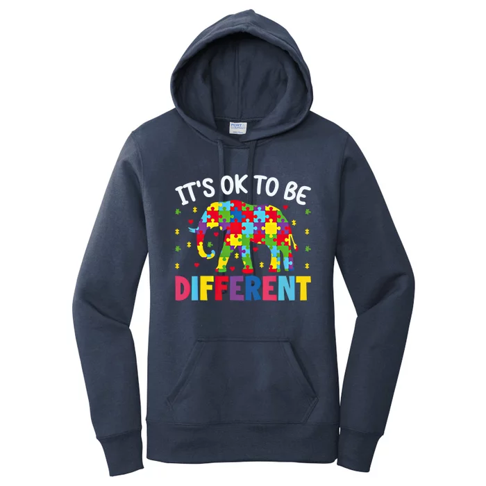 ItS Ok To Be Different Elephant Design Funny Gift Women's Pullover Hoodie