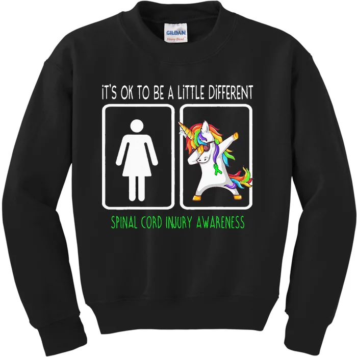 It's Ok To Be A Little Different Spinal Cord Injury Kids Sweatshirt