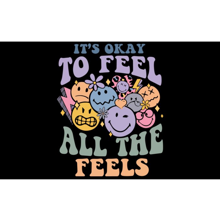 Its Okay To Feel All The Feels Mental Health Awareness Bumper Sticker