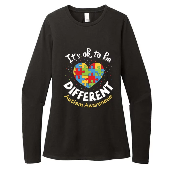 ItS Ok To Be Different Autism Awareness Womens CVC Long Sleeve Shirt