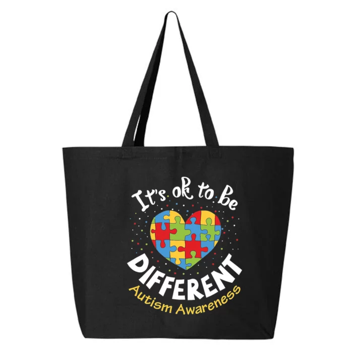 ItS Ok To Be Different Autism Awareness 25L Jumbo Tote