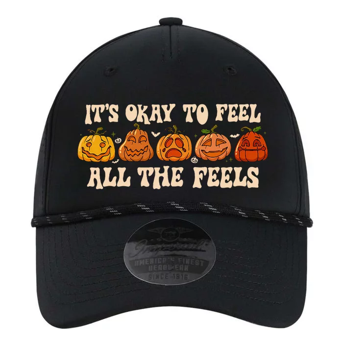 ItS Okay To Feel Mental Health Fall Pumpkin Halloween Performance The Dyno Cap