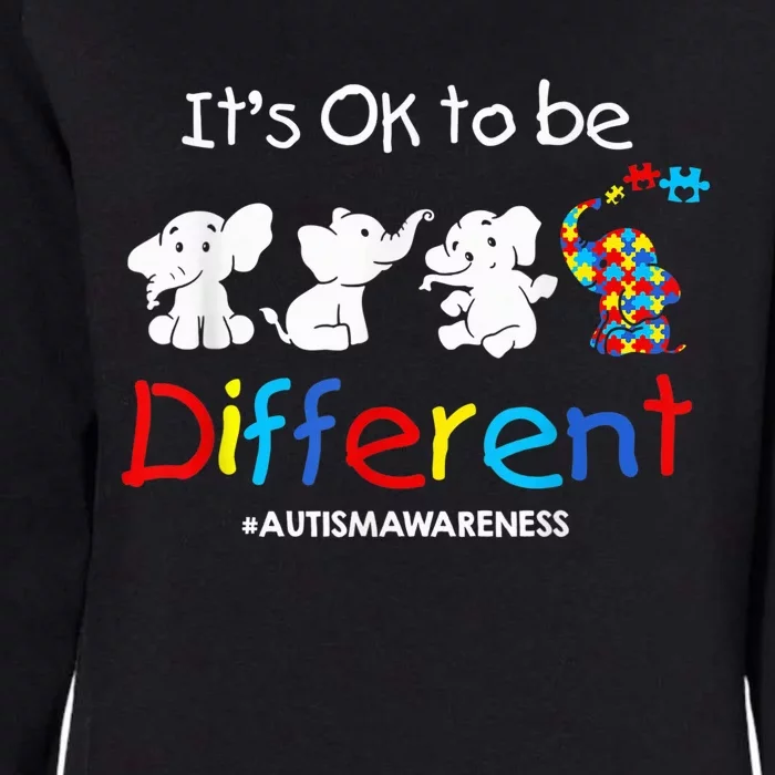 Its Ok To Be Different Autism Awareness Acceptance Wo Kid Womens California Wash Sweatshirt