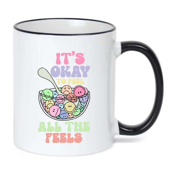 Its Okay To Feel All Feels Psychologists Black Color Changing Mug