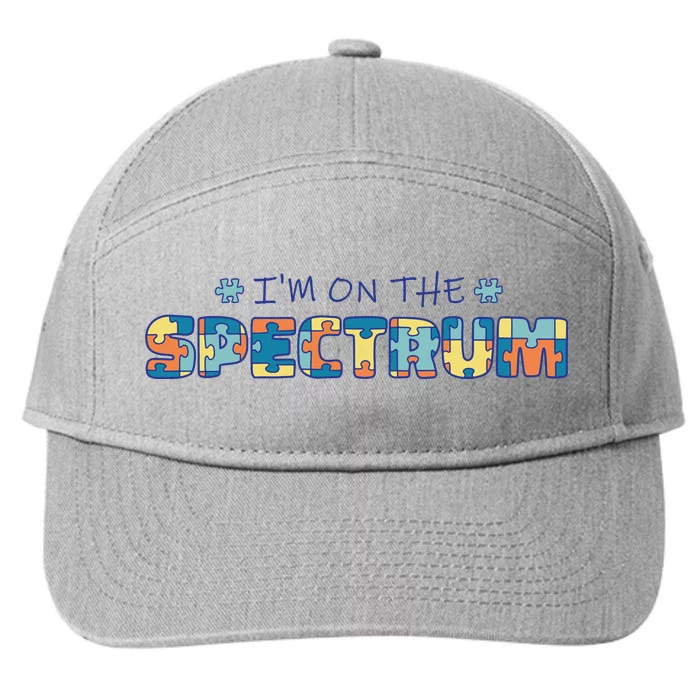 I'm On The Spectrum Autism Awareness 7-Panel Snapback Hat