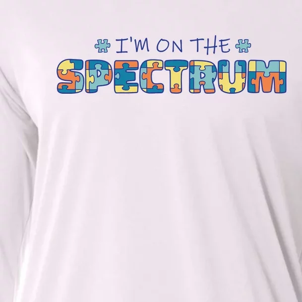 I'm On The Spectrum Autism Awareness Cooling Performance Long Sleeve Crew