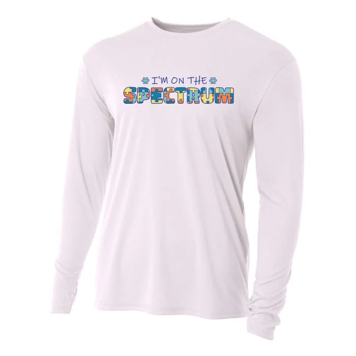 I'm On The Spectrum Autism Awareness Cooling Performance Long Sleeve Crew