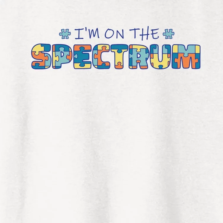 I'm On The Spectrum Autism Awareness Women's Crop Top Tee